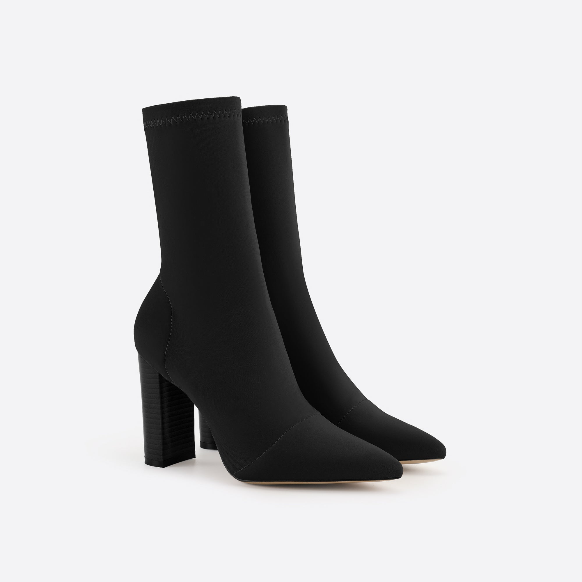 Women Minimalist Thick Heel Pointed Toe Boots