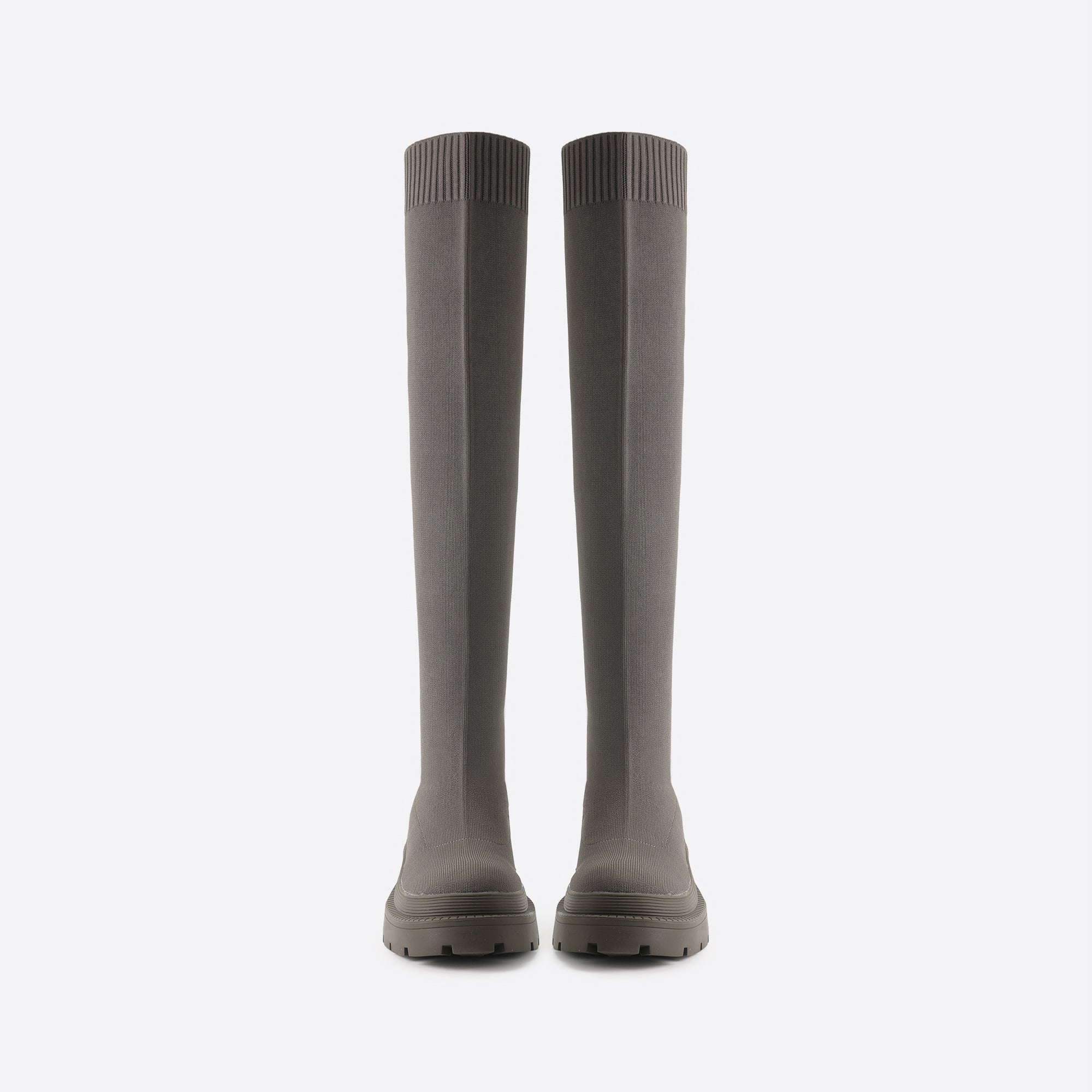 Women Thick-Soled Knee-High Sock Boots