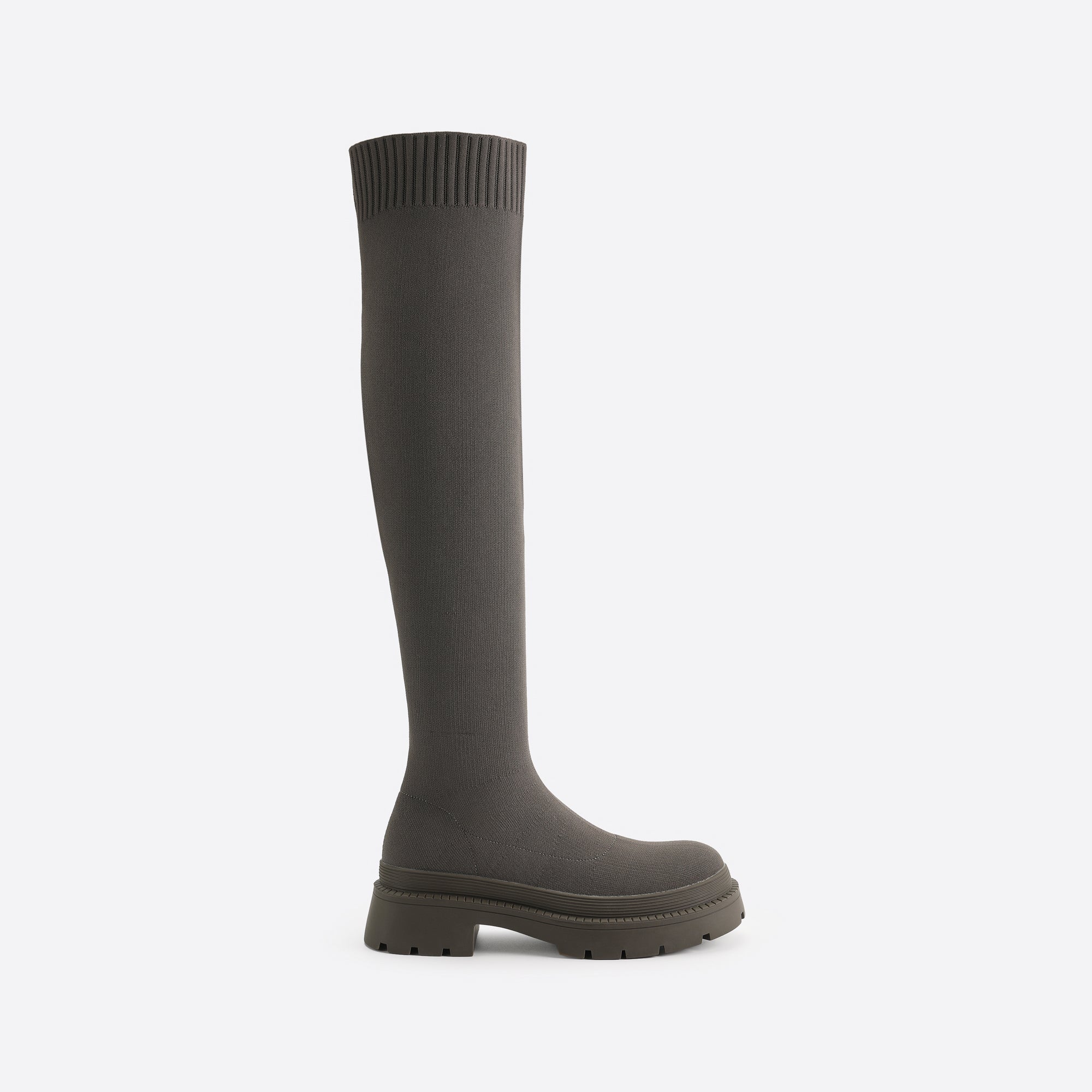 Women Thick-Soled Knee-High Sock Boots