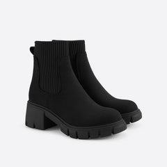 Futurecen- Women British Style Block Martin Boots