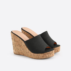 Women Endless Holiday Wedge Slide Sandals