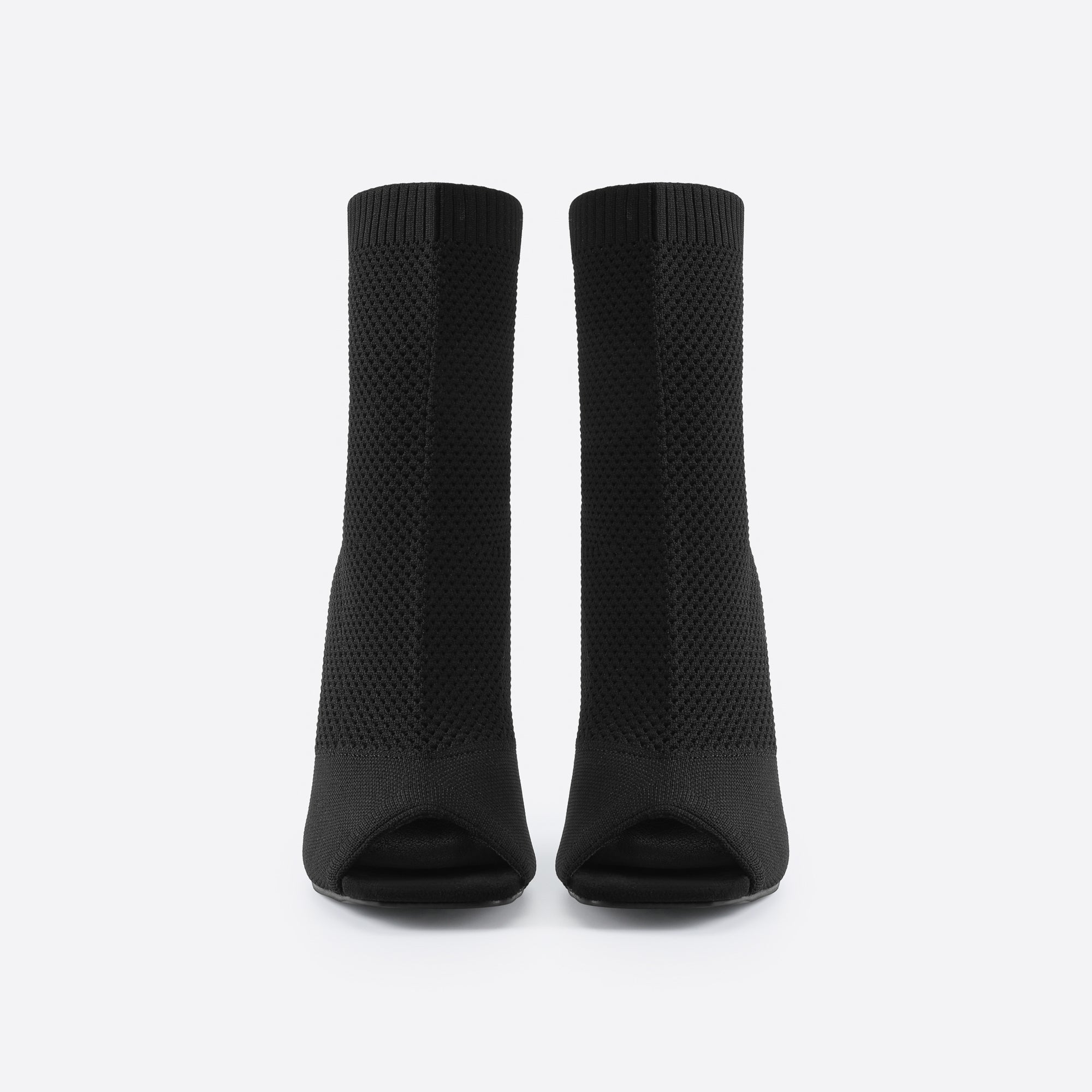 Futurecen- Women Peep Toe Stiletto Heeled Sock Boots