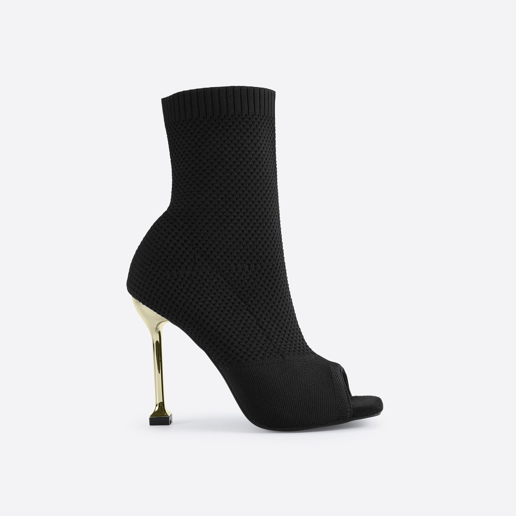 Futurecen- Women Peep Toe Stiletto Heeled Sock Boots