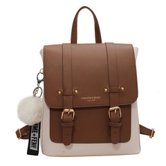 Designer Leather Travel Backpack