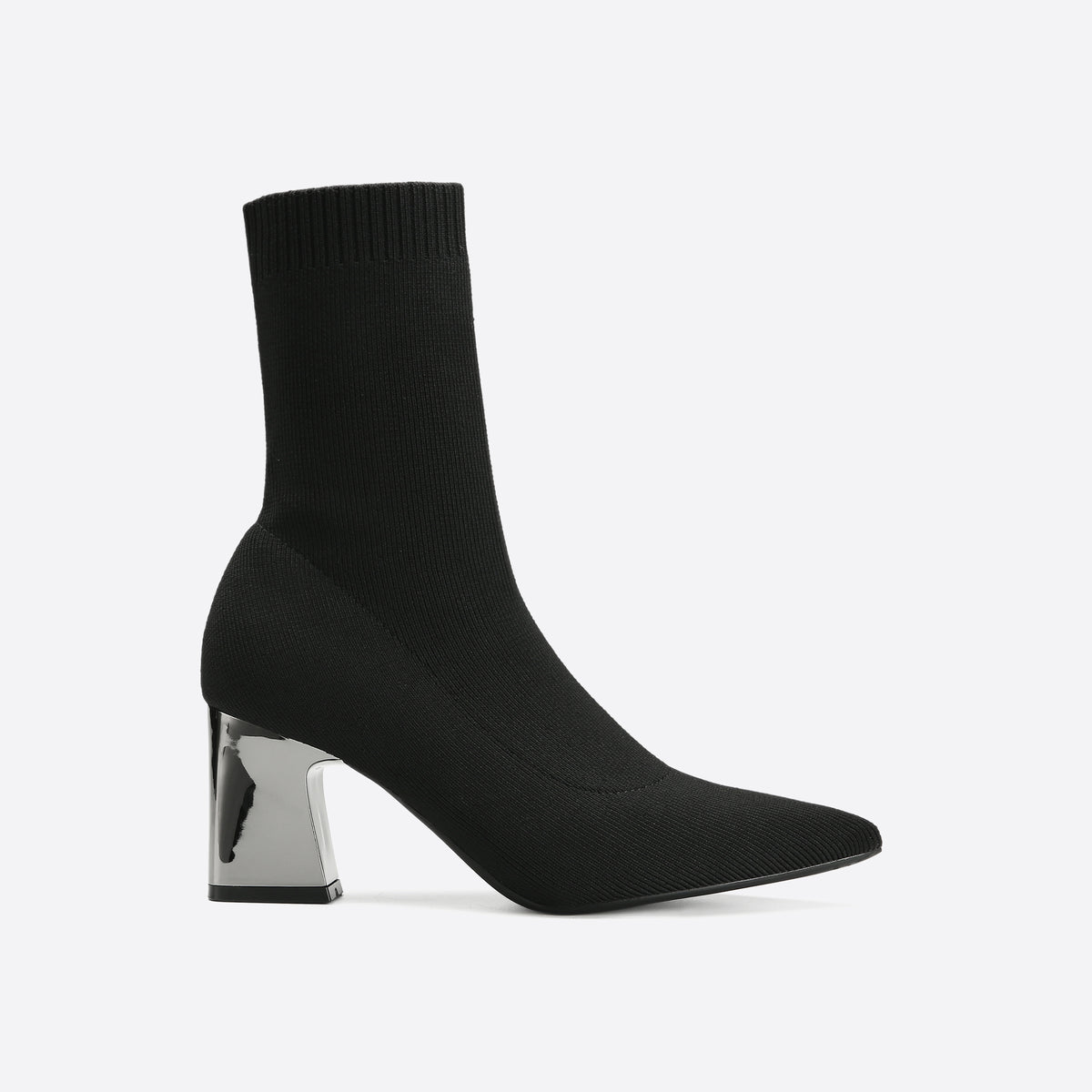 Futurecen- Women Pointed Toe Block Heeled Ankle Boots