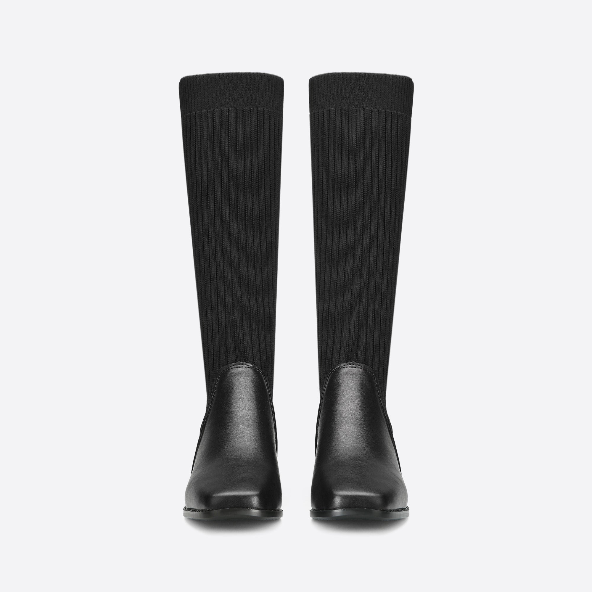 Futurecen- Women Trendy Slip On High Boots