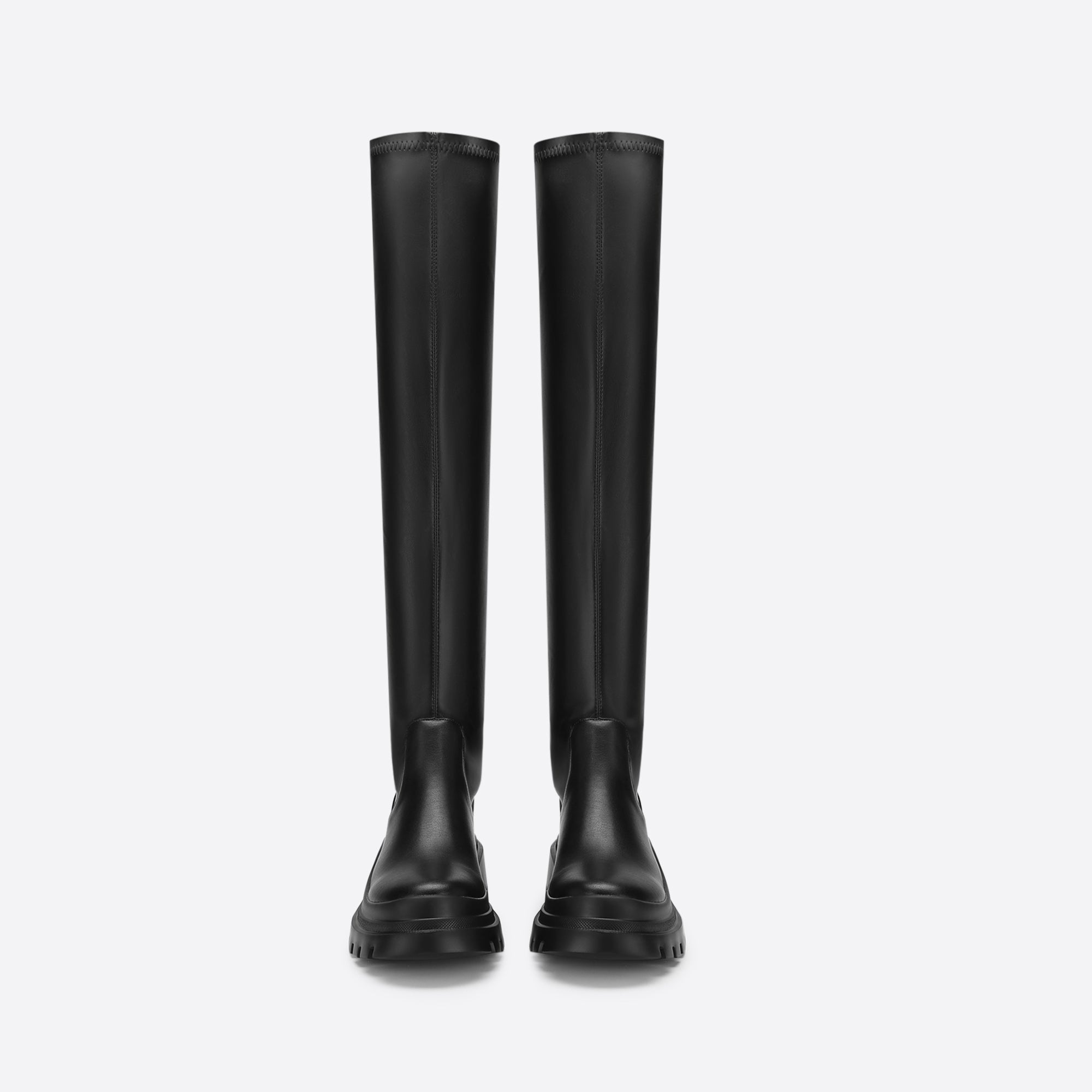 Women British Style Over-The-Knee Thick-Soled Boots