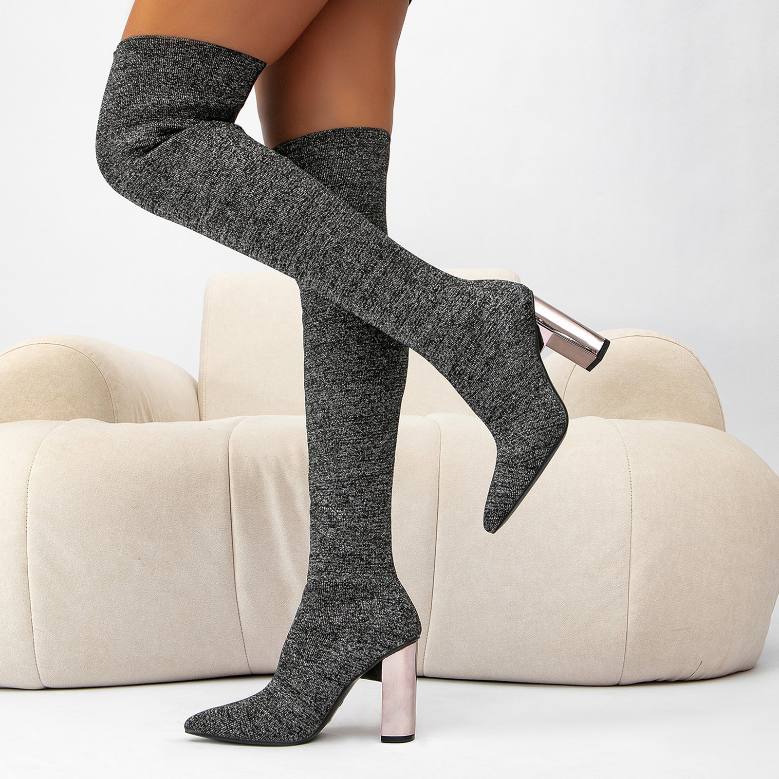 Futurecen- Women Trendy Party Over Knee Boots