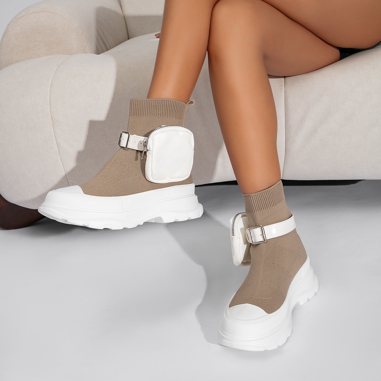 Futurecen-Women Mesh Ankle Boots