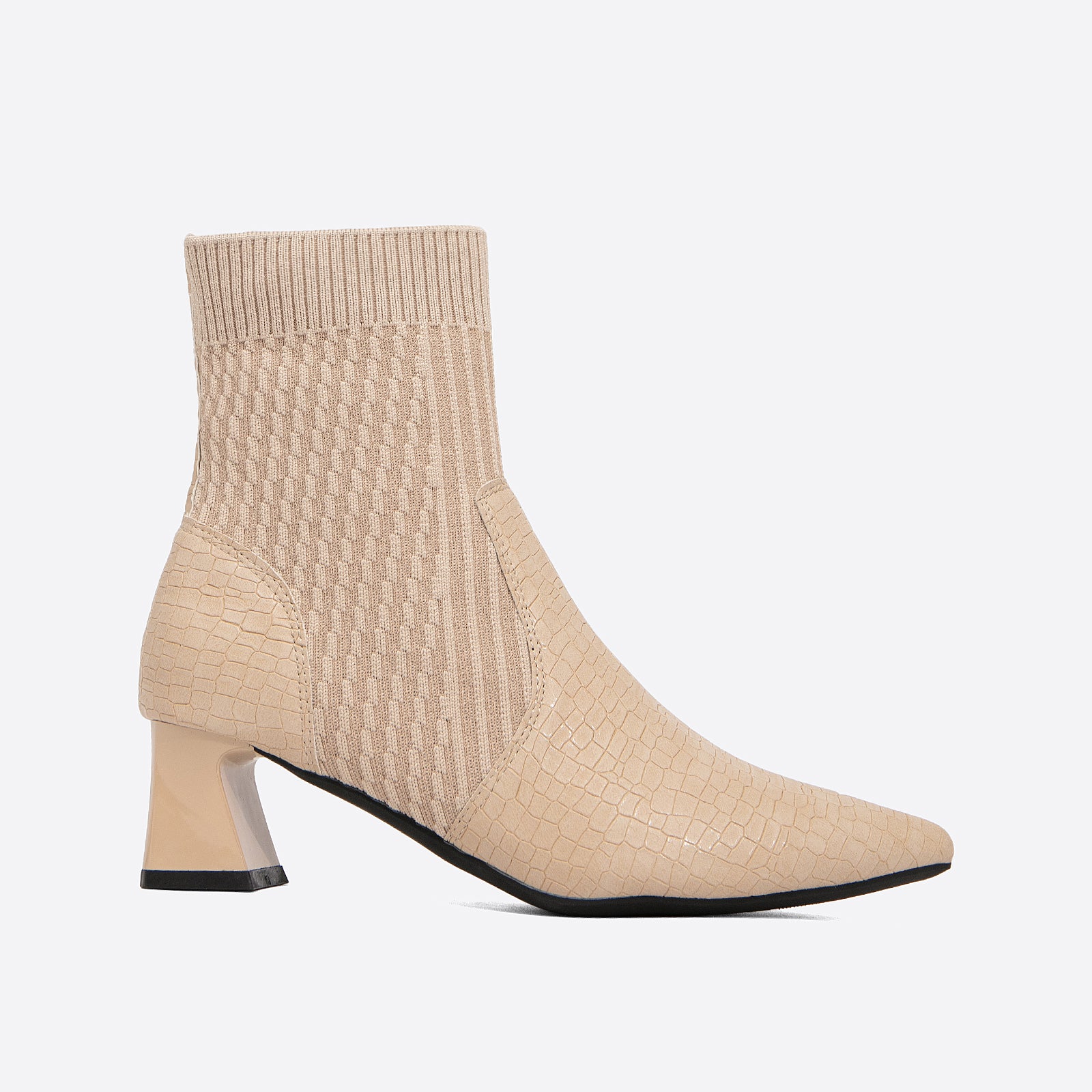 Futurecen-Women Pointed Toe Mesh Ankle Boots