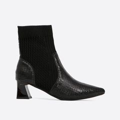 Futurecen-Women Pointed Toe Mesh Ankle Boots