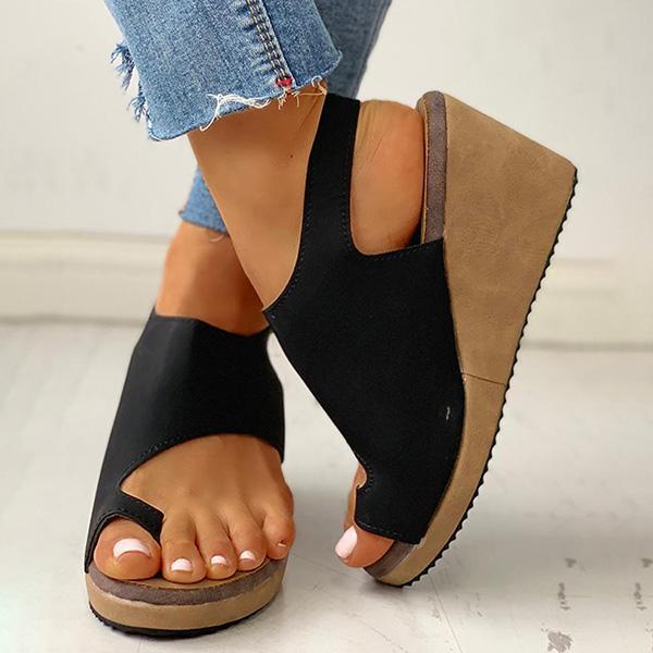 Women's Summer Toe Ring Sandals Cutout Slingback Sandals