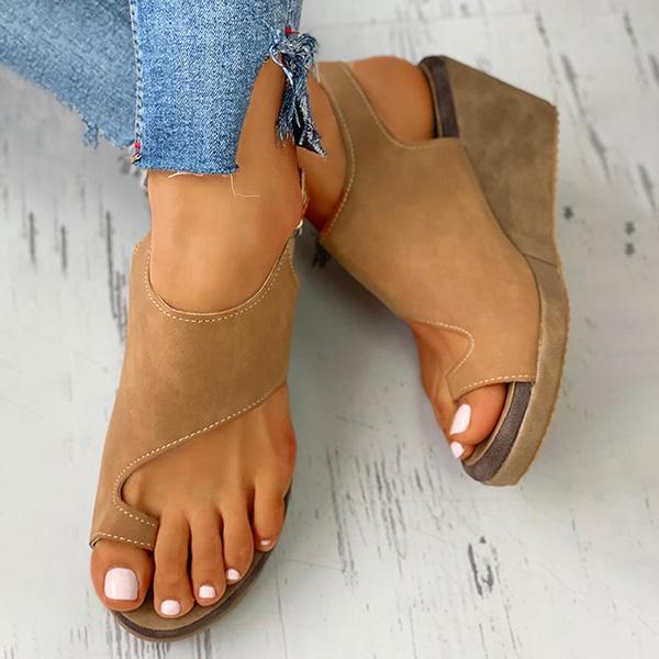 Women's Summer Toe Ring Sandals Cutout Slingback Sandals