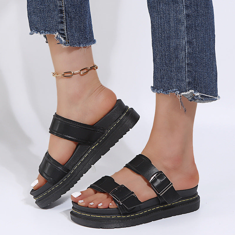 Women Summer Platform Romanesque Style Slides