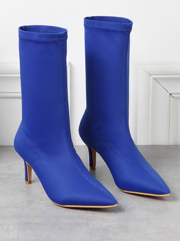 Pointed Toe Heel Boots