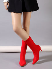 Pointed Toe Heel Boots