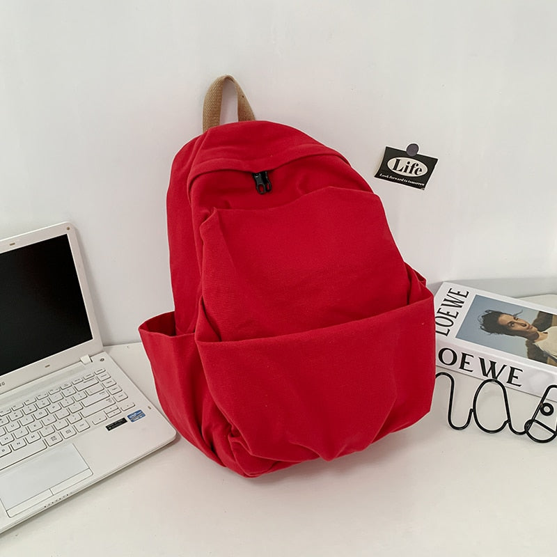 Preppy Cool Cotton Backpack