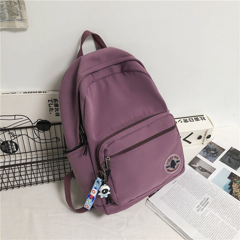 Casual Nylon College Backpack