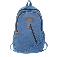 Canvas Denim College Backpack