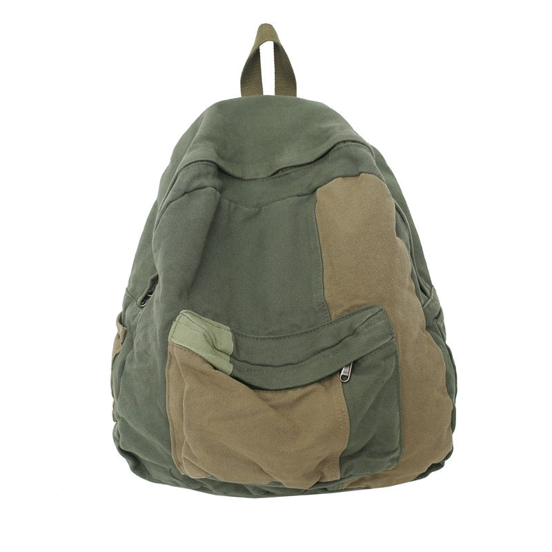 Panelled Canvas Backpack