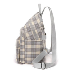 Plaid Women's School Backpack