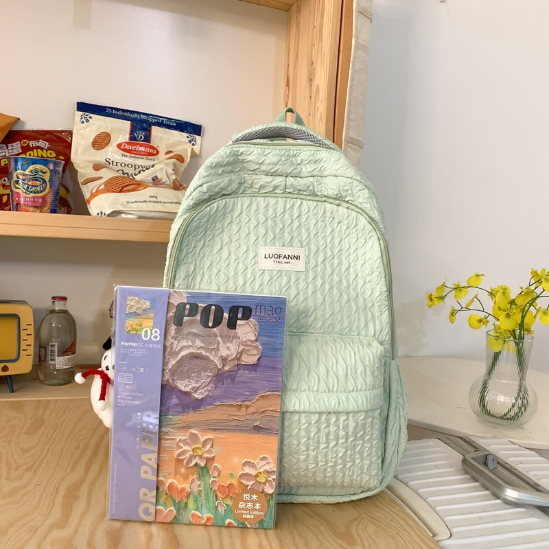 Cute Pink Laptop Backpack