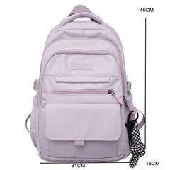 Trendy Nylon School Backpack