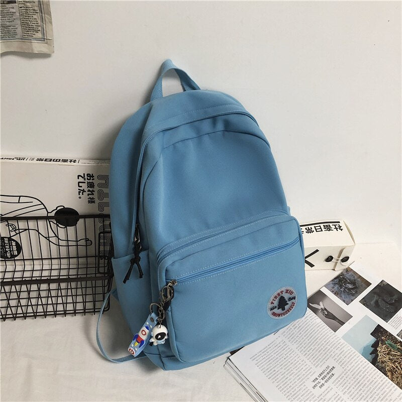 Casual Nylon College Backpack