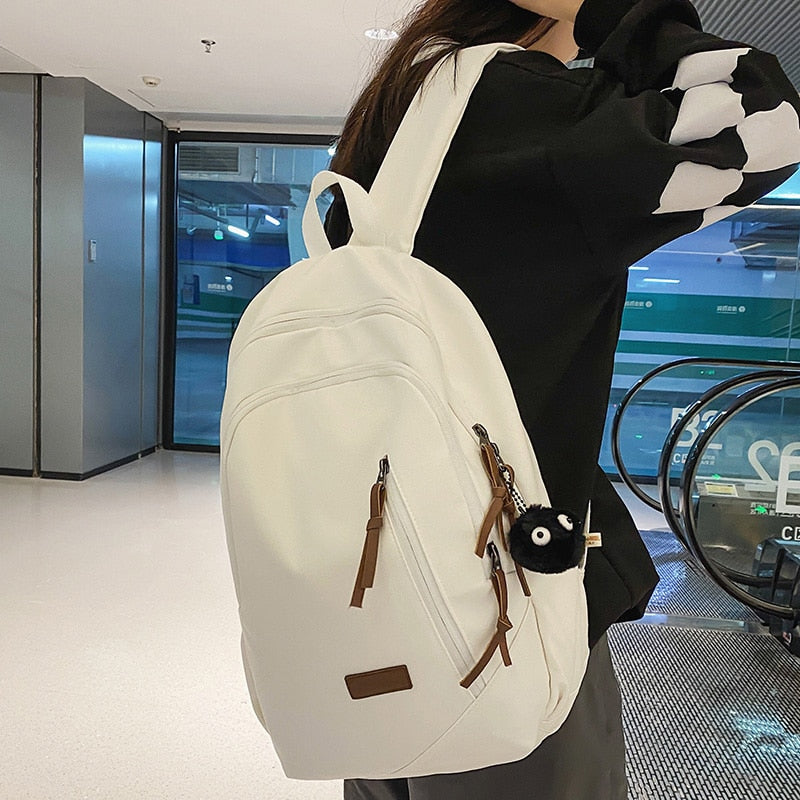 Multi Pocket Canvas Backpack