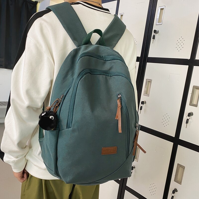 Multi Pocket Canvas Backpack