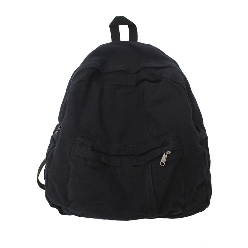 Panelled Canvas Backpack