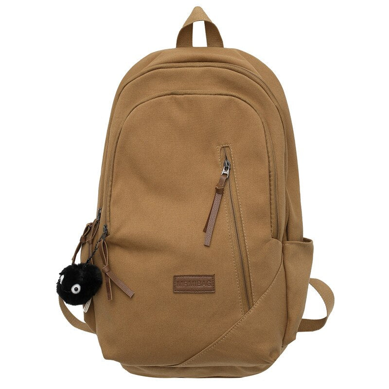 Multi Pocket Canvas Backpack