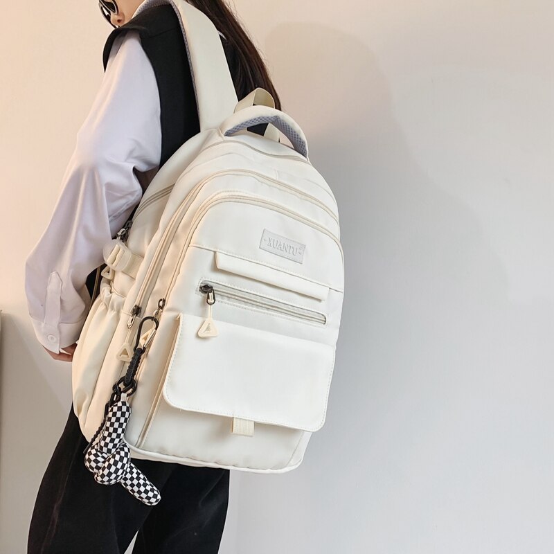 Trendy Nylon School Backpack