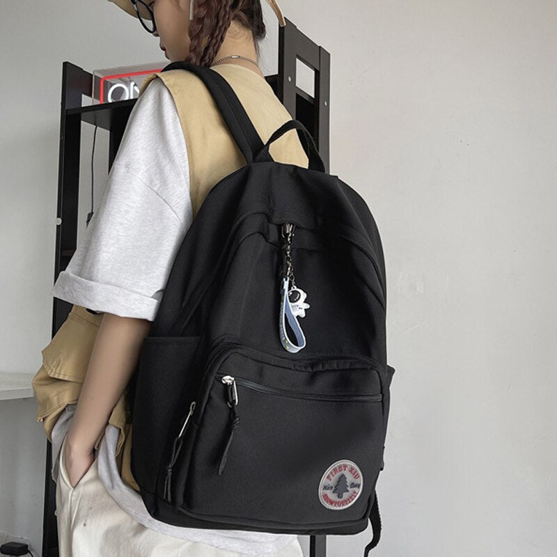 Casual Nylon College Backpack