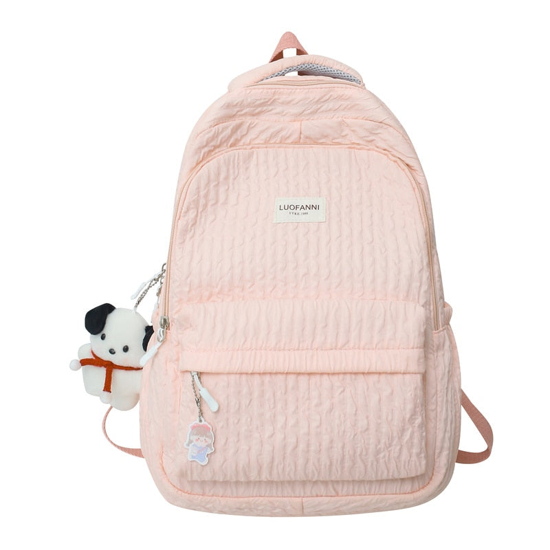 Cute Pink Laptop Backpack