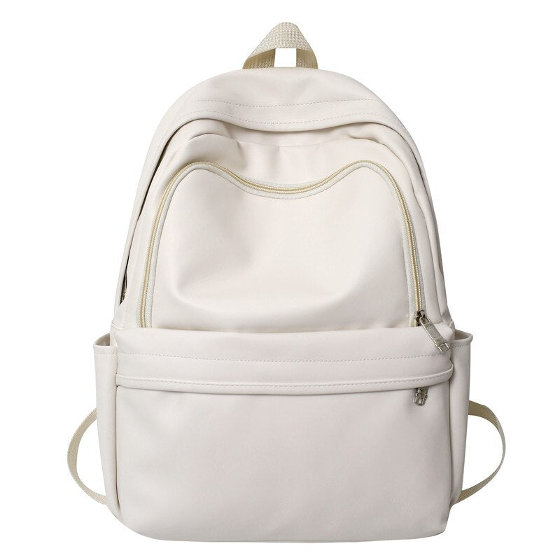 PU Leather Couple Backpack