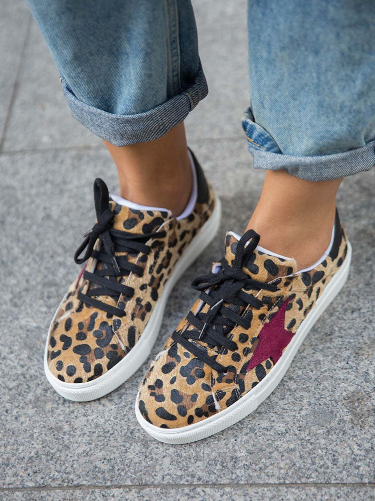 Star Leopard Casual Sneaker