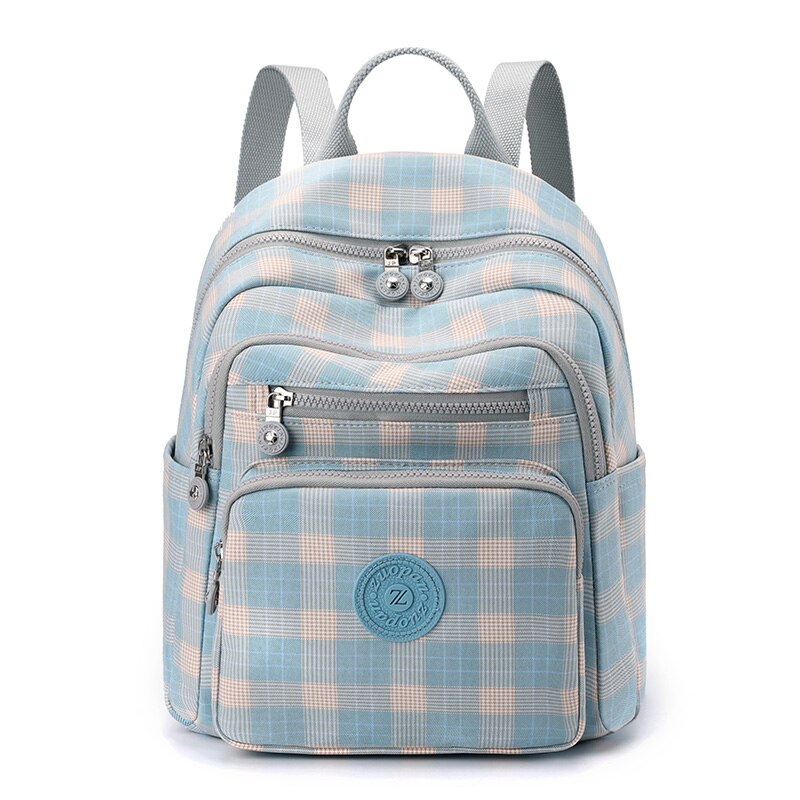 Plaid Women's School Backpack