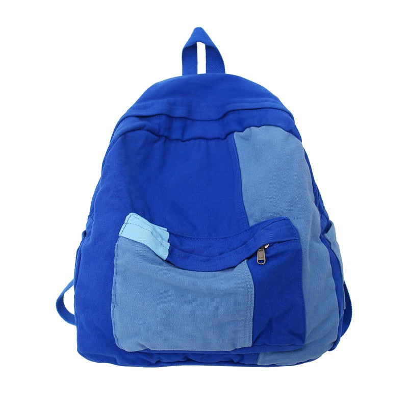 Panelled Canvas Backpack