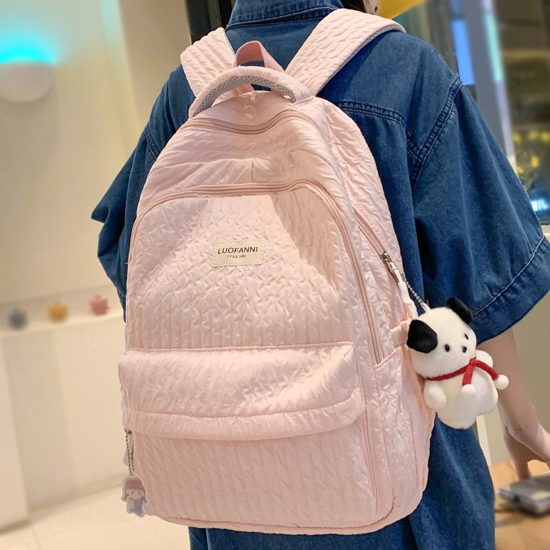 Cute Pink Laptop Backpack