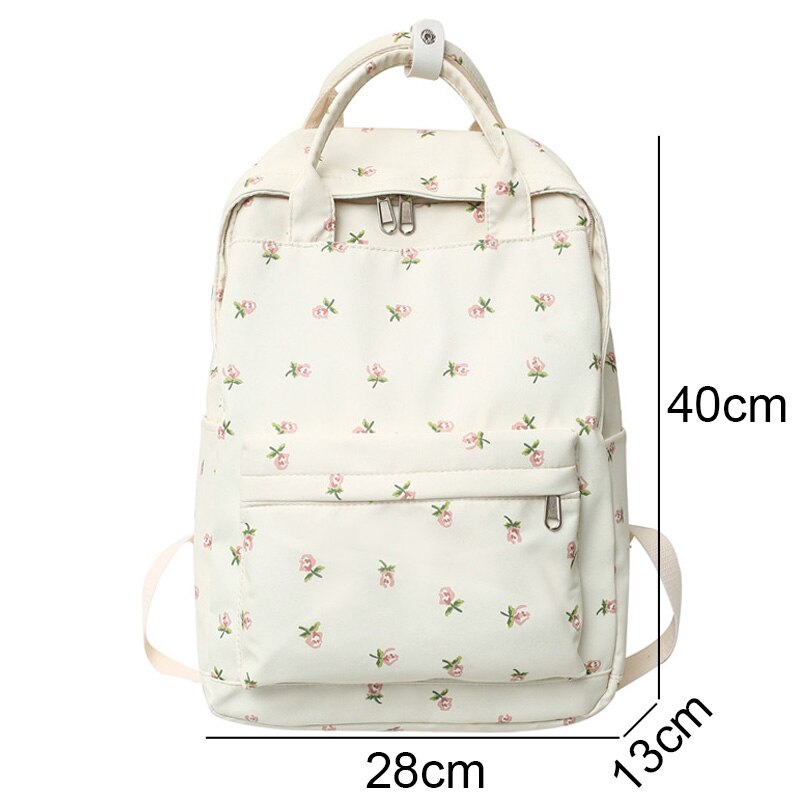 Floral Print Student Backpack