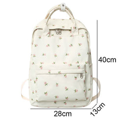 Floral Print Student Backpack