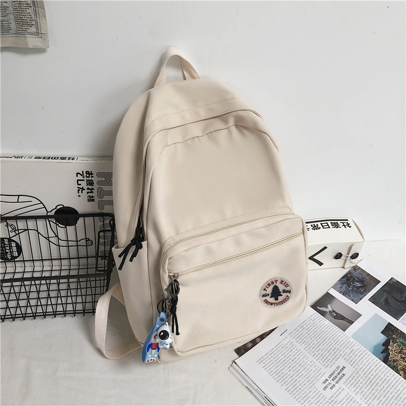 Casual Nylon College Backpack