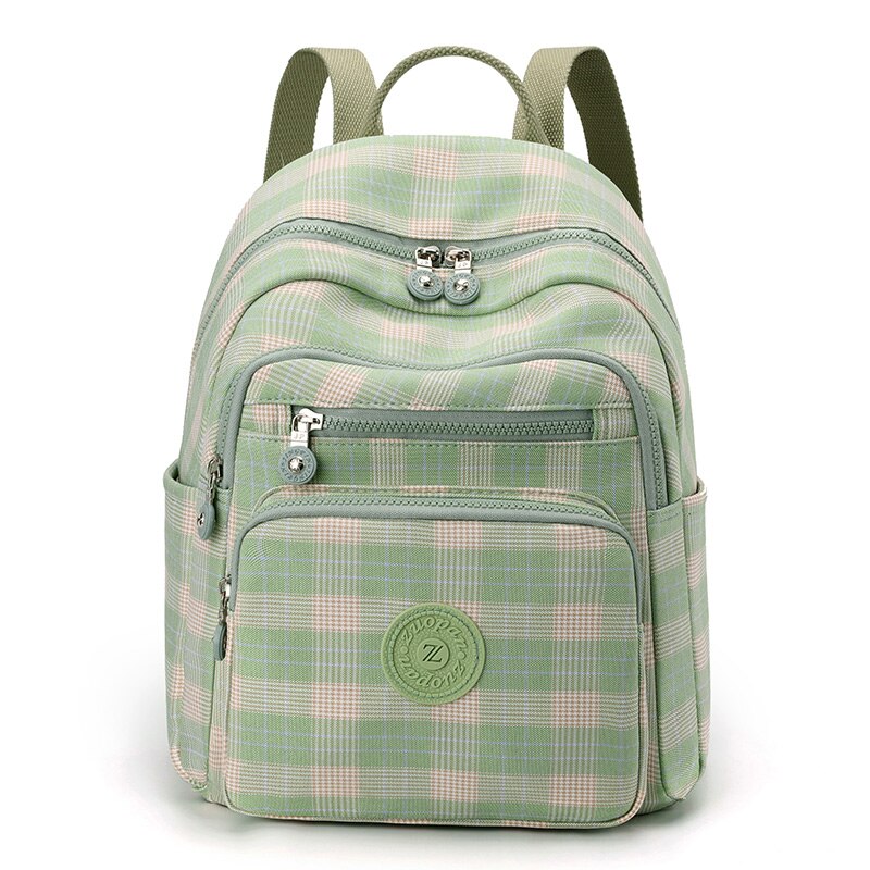 Plaid Women's School Backpack