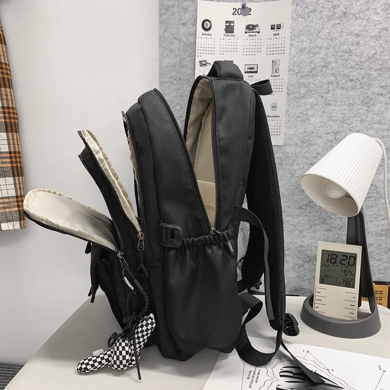 Trendy Nylon School Backpack