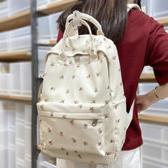 Floral Print Student Backpack