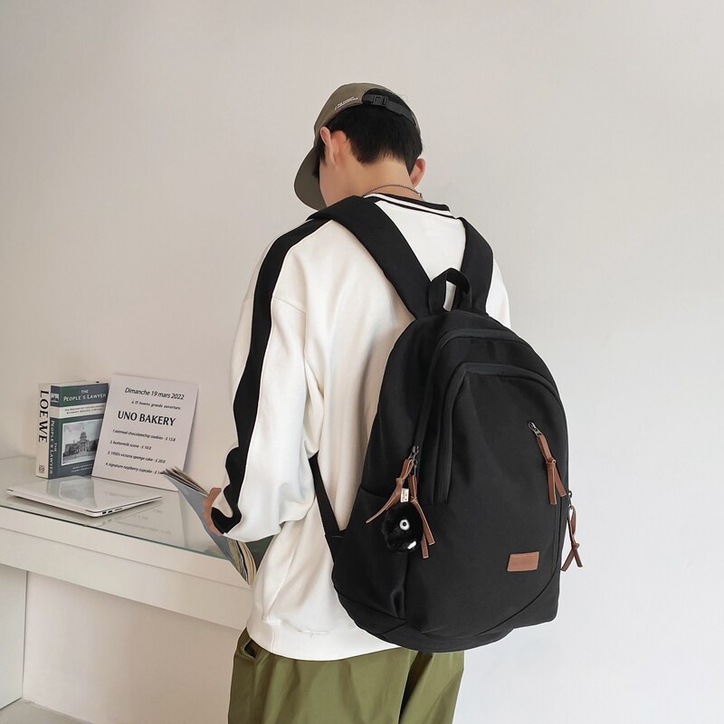 Multi Pocket Canvas Backpack