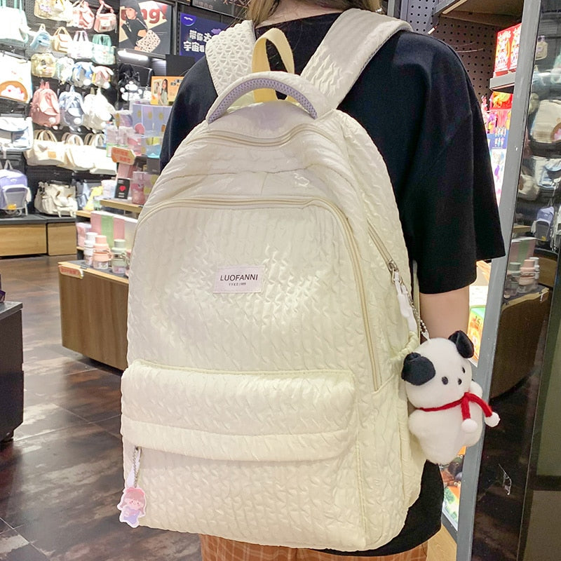 Cute Pink Laptop Backpack