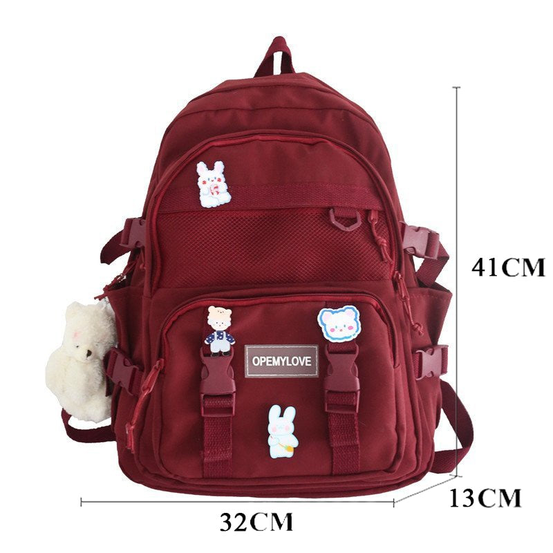 Waterproof Female College Backpack