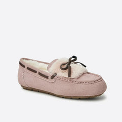 Women Round Toe Muffin Bottom Snow Loafers